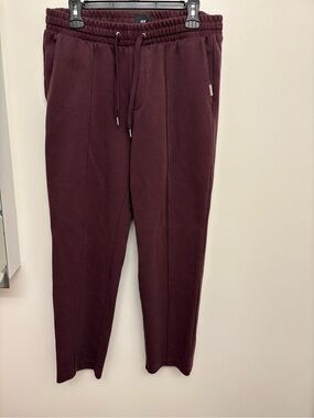 H&M Men's Wine Drawstring Joggers